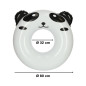Vaikiškas plaukimo žiedas 80 cm panda Vaikiškas plaukimo žiedas 80 cm panda