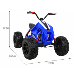Vaikiškas Elektrinis keturratis Quad Lucky Seven, mėlynas