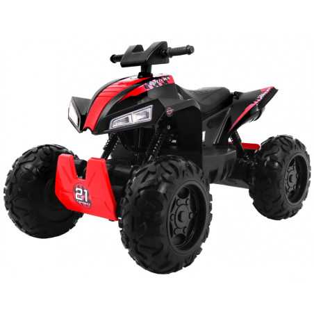 Vaikiškas Elektrinis Keturratis Sport Run 4 x 4, juodas