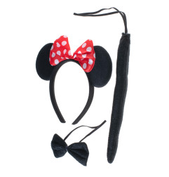 Kostiumas pelė + galvos lankelis + peteliškė + uodega