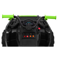 Vaikiškas elektrinis keturratis All-terrain Quad 4x4, Juodas