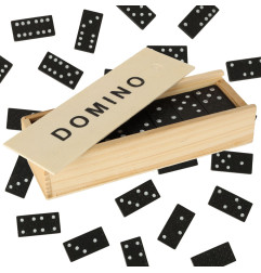 Medinis domino šeimos žaidimas + dėžutė