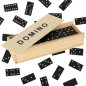 Medinis domino šeimos žaidimas + dėžutė Medinis domino šeimos žaidimas + dėžutė