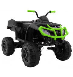 Vaikiškas elektrinis keturratis All-terrain Quad 4x4, Juodas