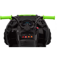 Vaikiškas elektrinis keturratis All-terrain Quad 4x4, Juodas