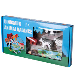 Medinis balansinis žaidimas safario gyvūnai