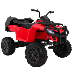Vaikiškas elektrinis keturratis All-terrain Quad 4x4, Raudonas