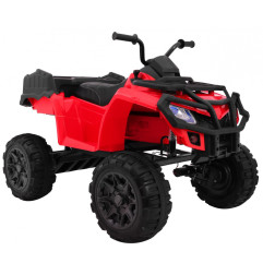 Vaikiškas elektrinis keturratis All-terrain Quad 4x4, Raudonas