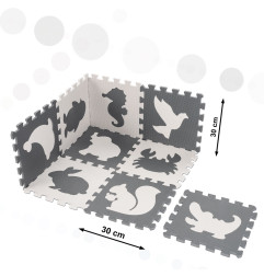 Minkštas dėlionės kilimėlis vaikams 9 dalių