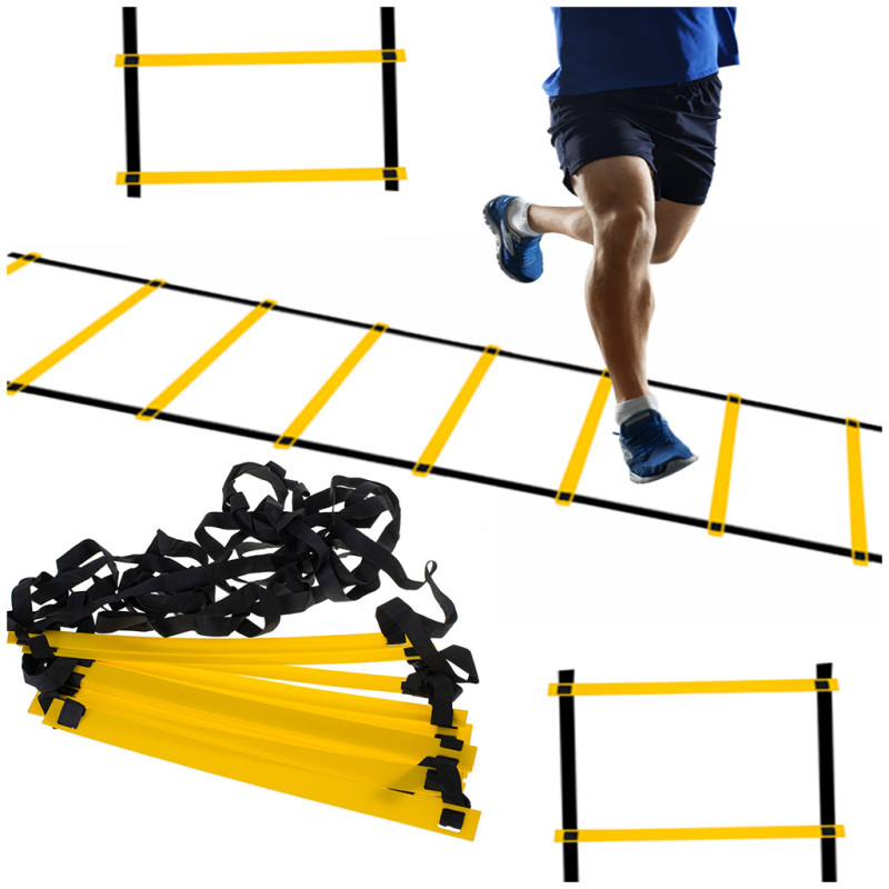 Koordinacinės gimnastikos treniruočių kopėčios geltonos spalvos Koordinacinės gimnastikos treniruočių kopėčios geltonos spalvos