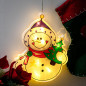 LED pakabinamas apšvietimas Kalėdų dekoracijos sniego senis LED pakabinamas apšvietimas Kalėdų dekoracijos sniego senis