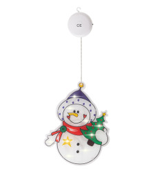 LED pakabinamas apšvietimas ant lango Kalėdų dekoracijos sniego senis