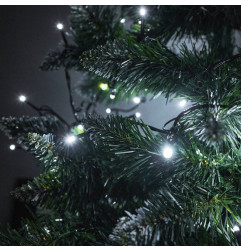 LED kalėdinės eglutės lemputės 10m 100LED šaltai balta