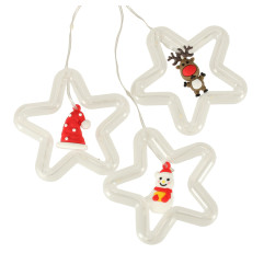 LED žibintai su figūromis 3 m 125LED šiltai baltos spalvos