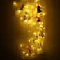 LED užuolaidų žibintai su figūromis 3 m 125LED šiltai baltos spalvos LED užuolaidų žibintai su figūromis 3 m 125LED šiltai baltos spalvos