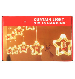 LED žibintai su figūromis 3 m 125LED šiltai baltos spalvos