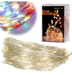 LED dekoratyvinės vielos lemputės 10 m 100LED daugiaspalvis