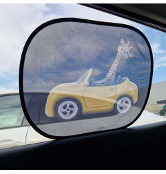 Lipni užuolaida automobilio langui žirafa