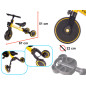 Trike Fix Mini triratukas 3in1 geltonas Trike Fix Mini triratukas 3in1 geltonas