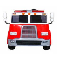 Vaikiškas elektrinis sunkvežimis Fire Truck, Raudonas