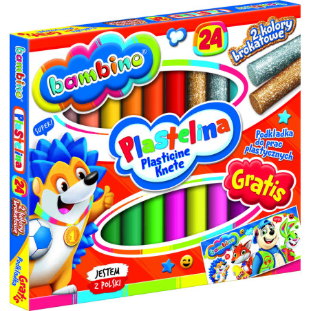BAMBINO Plastilinas klasikinis 24 spalvos