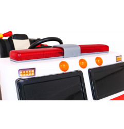 Vaikiškas elektrinis sunkvežimis Fire Truck, Raudonas