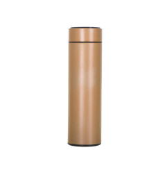 Thermo puodelis su LED ekranu 500ml auksinis