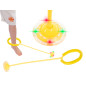 Hula hop kojų šokinėjimo kamuolys šviečiantis LED geltonas Hula hop kojų šokinėjimo kamuolys šviečiantis LED geltonas