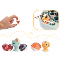 Žvejybos stalo žaidimas + priedai mėlynas 27el.