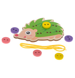 Mokomasis rinkinys, skirtas mokytis siūti sagas ežiukas