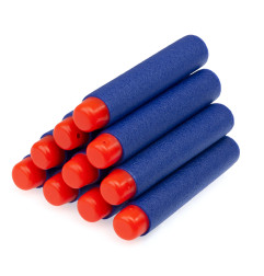 NERF ginklo minkštos strėlės/šoviniai 10 vnt. 7,2 cm