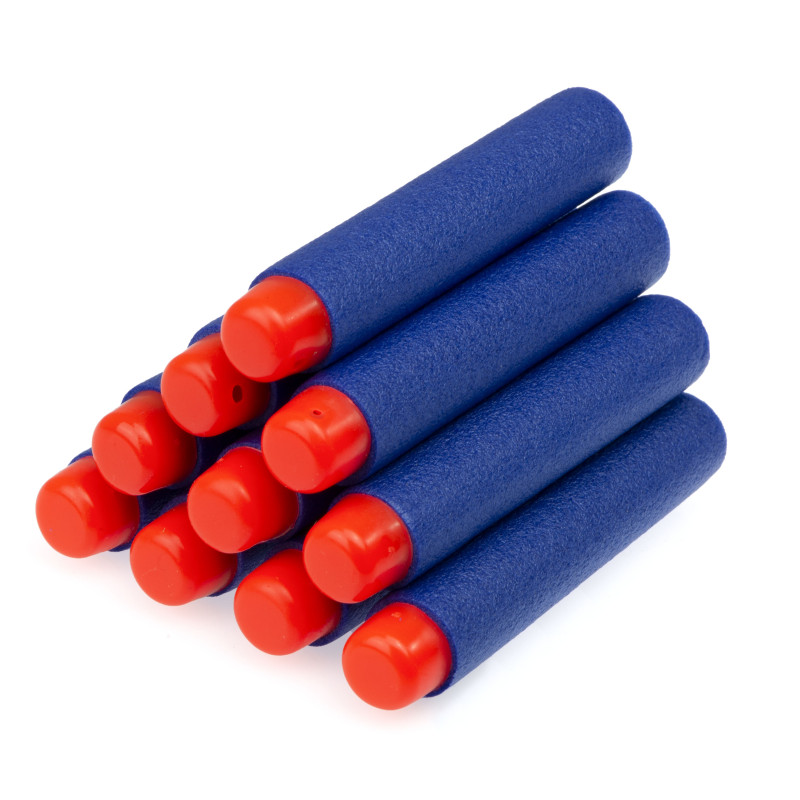 NERF ginklo minkštos strėlės/šoviniai 10 vnt. 7,2 cm NERF ginklo minkštos strėlės/šoviniai 10 vnt. 7,2 cm