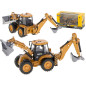 Ekskavatorius-krautuvas buldozeris su kaušu Metalinis liejimo modelis H-toys 1704 1:50 Ekskavatorius-krautuvas buldozeris su kaušu Metalinis liejimo modelis H-toys 1704 1:50