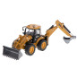 Ekskavatorius-krautuvas buldozeris su kaušu Metalinis liejimo modelis H-toys 1704 1:50 Ekskavatorius-krautuvas buldozeris su kaušu Metalinis liejimo modelis H-toys 1704 1:50