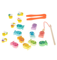 Montessori medinis žvejybos žaidimas su magnetu