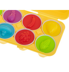 Edukacinis montessori rūšiuoklis dėlionė 12vnt.