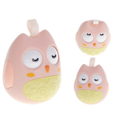 Siūbuojantis interaktyvus žaislas pelėda, rožinė