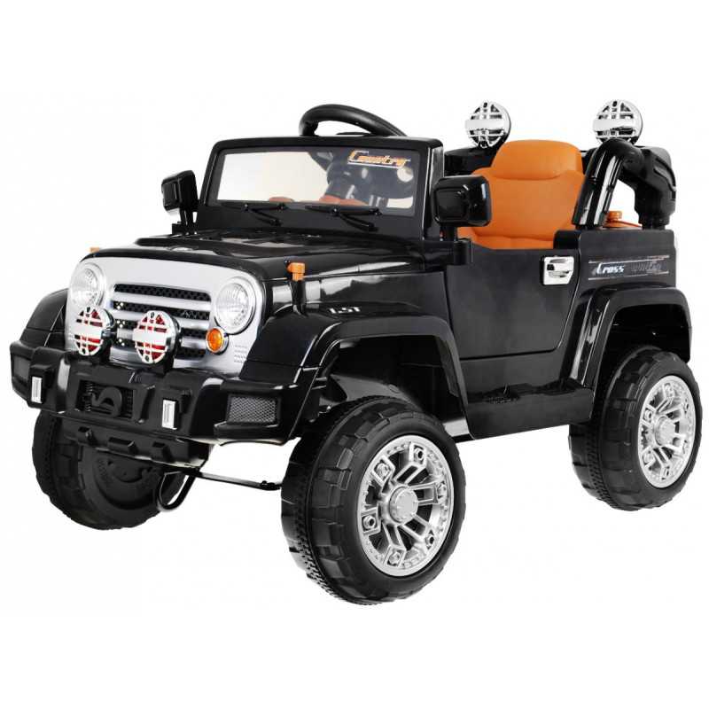 Vaikiškas Elektromobilis JEEP JJ245, Juodas Vaikiškas Elektromobilis JEEP JJ245, Juodas