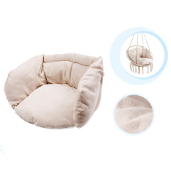Pakabinamas krėslas su pagalve – ecru spalvos (80cm 150kg)