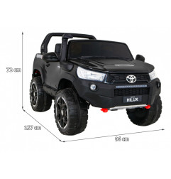 Vaikiškas Elektromobilis Toyota Hilux NEW, Juodas