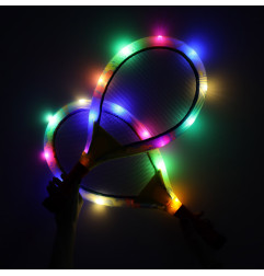 LED šviečiančios teniso raketės + muselės