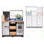 Vaikiška medinė MDF virtuvėlė su priedais LOFT XXL 96cm Vaikiška medinė MDF virtuvėlė su priedais LOFT XXL 96cm