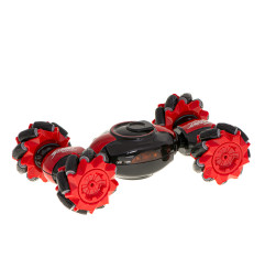 RC valdomas ranka Pioneer Stunt automobilis raudonas