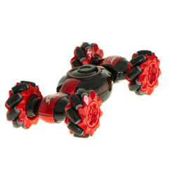 RC valdomas ranka Pioneer Stunt automobilis raudonas