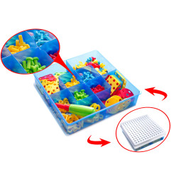 Konstravimo rinkinys su atsuktuvu ir priedais 261 elementai