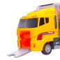 sunkvežimis TIR su statybiniais automobiliais sunkvežimis TIR su statybiniais automobiliais