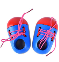 Mokomasis rinkinys, skirtas mokytis rišti batų raištelius 2batai