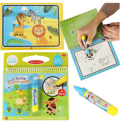 Vandens knyga su spalvinimo žymekliu - Gyvūnai