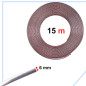 Chromuota dekoratyvinė lipni juostelė automobiliui 6 mm x 15 m Chromuota dekoratyvinė lipni juostelė automobiliui 6 mm x 15 m