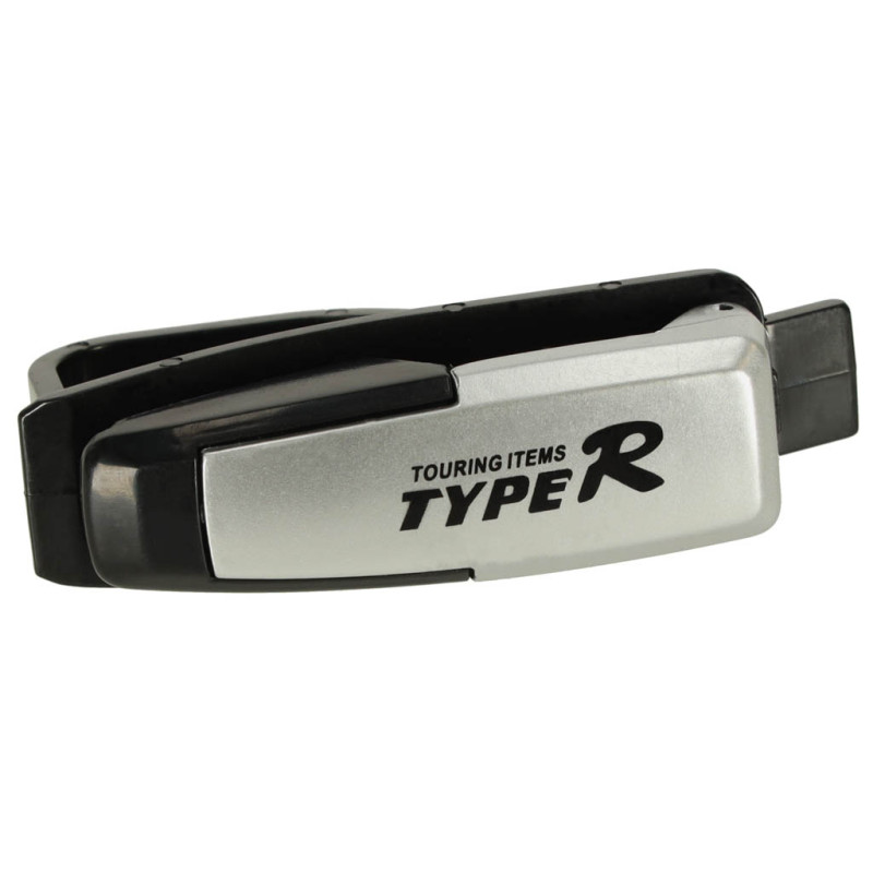 Universalus akinių laikiklis/spaustukas automobiliui